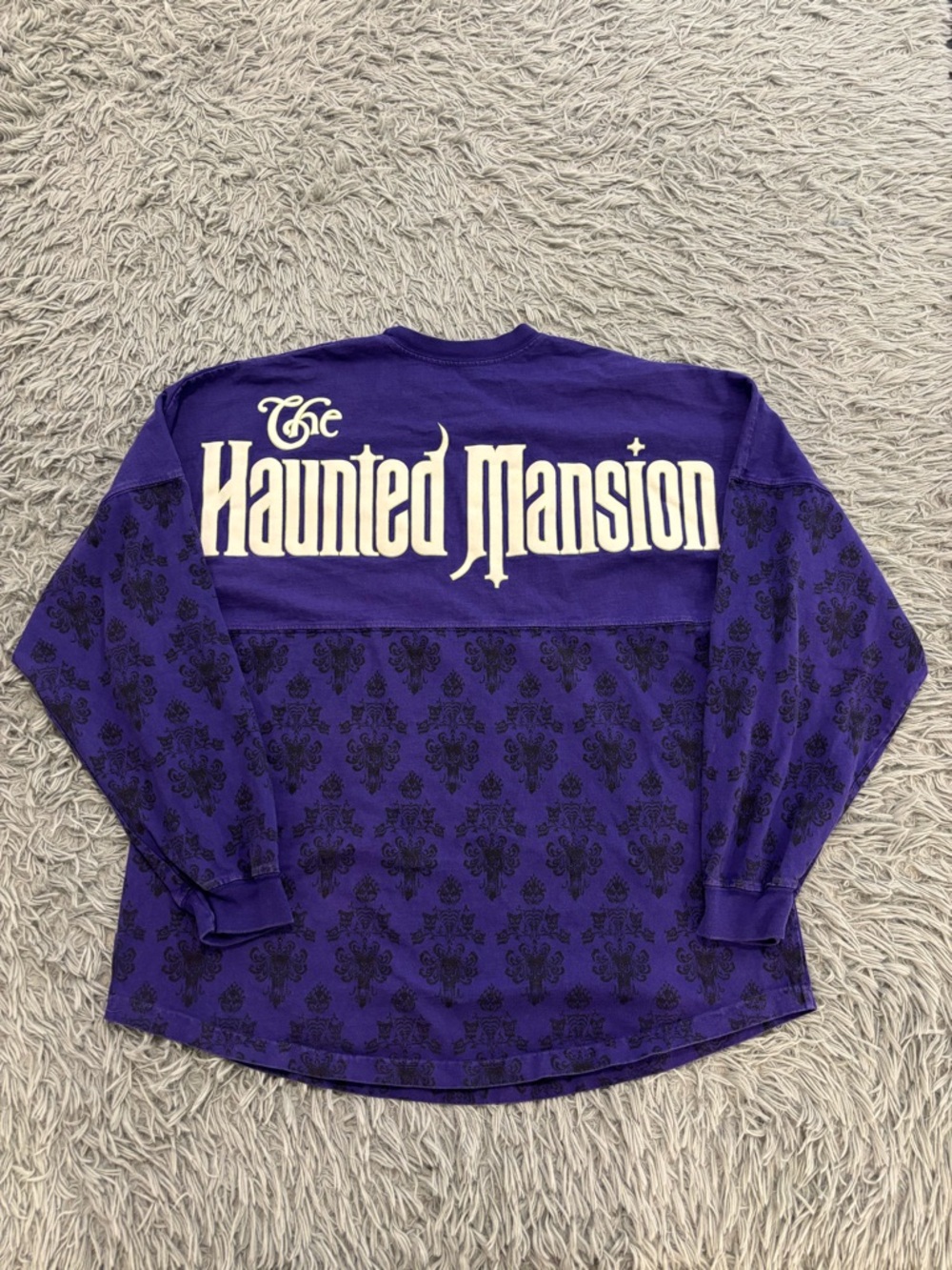 Walt Disney Parks Haunted Mansion Purple Ghost Host Spirit Jersey Adult Large